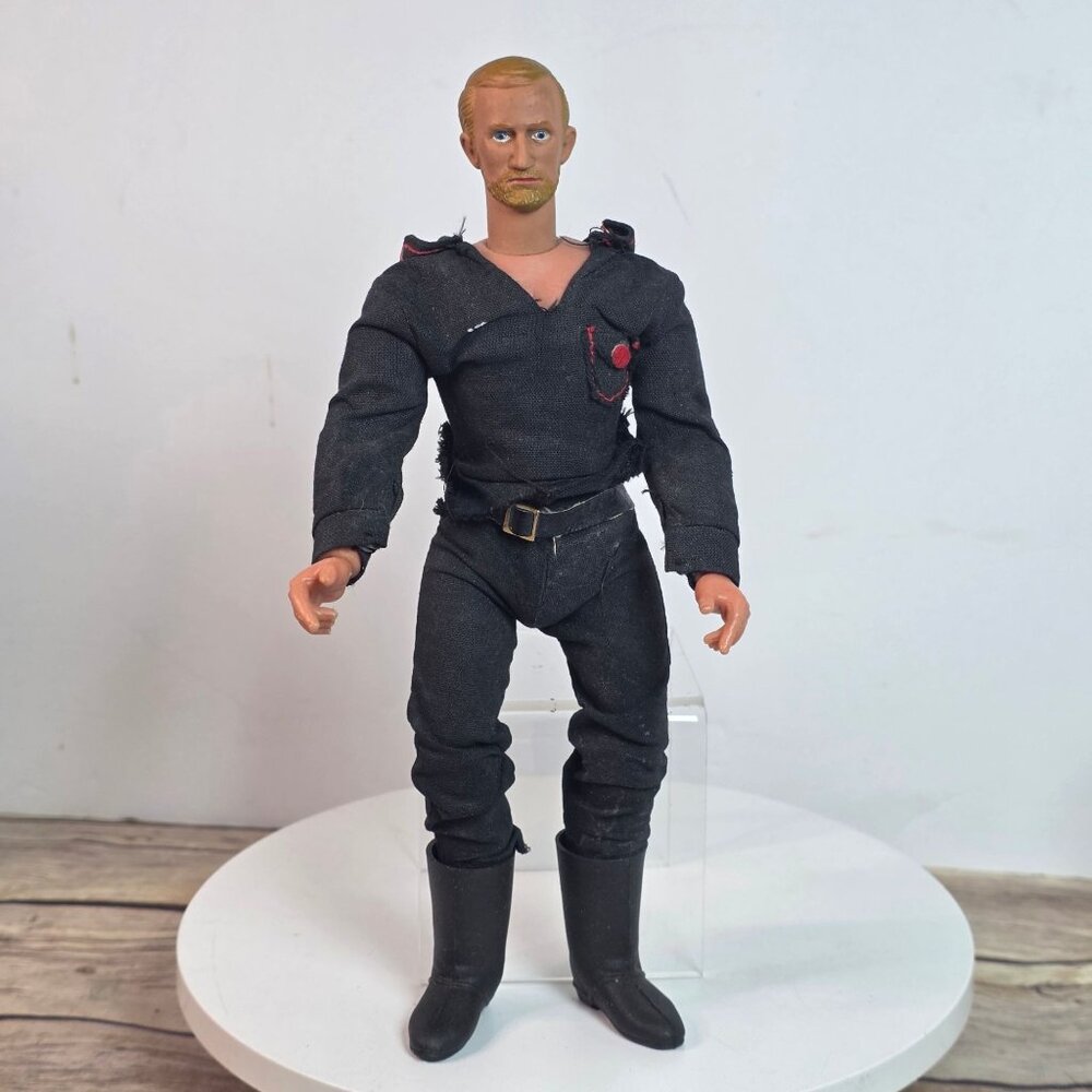 1973 Excel Jesse James 10" Vintage Action Figure With Black Outfit & Boots